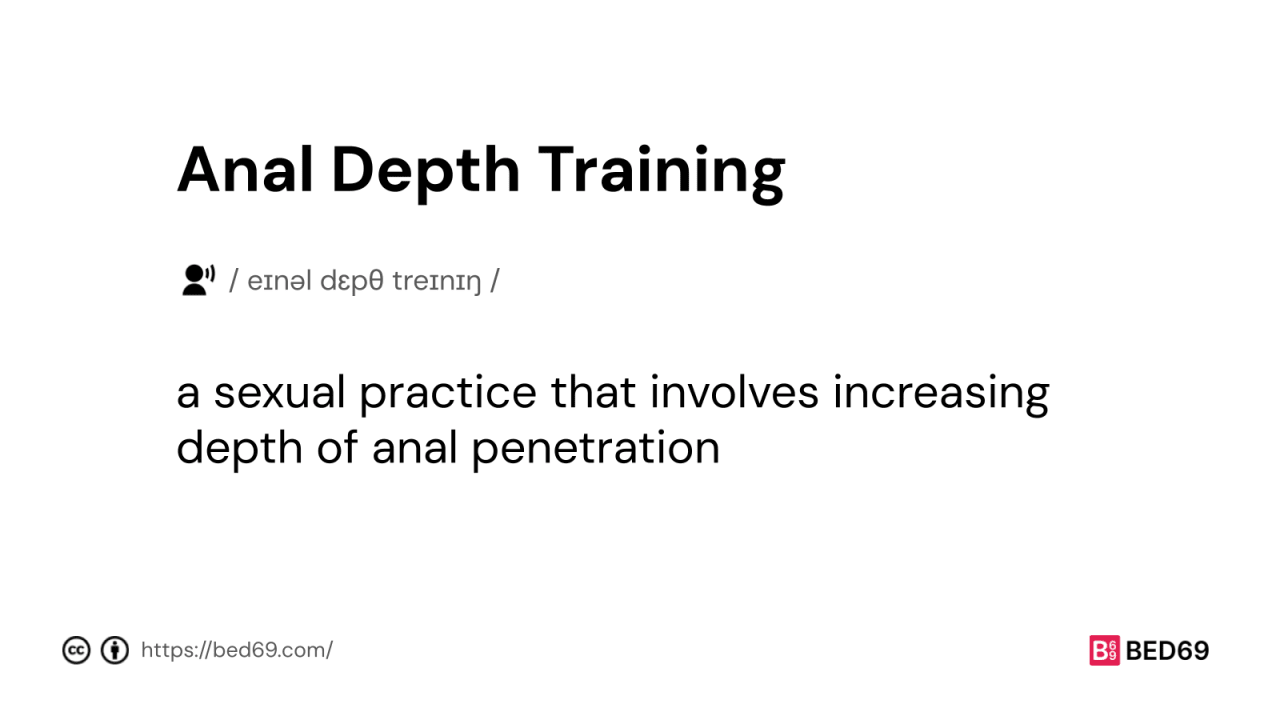 Anal Depth Training - Word Definition