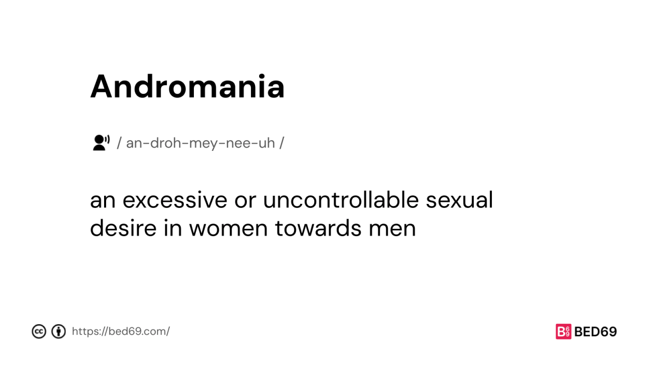 Andromania - Word Definition