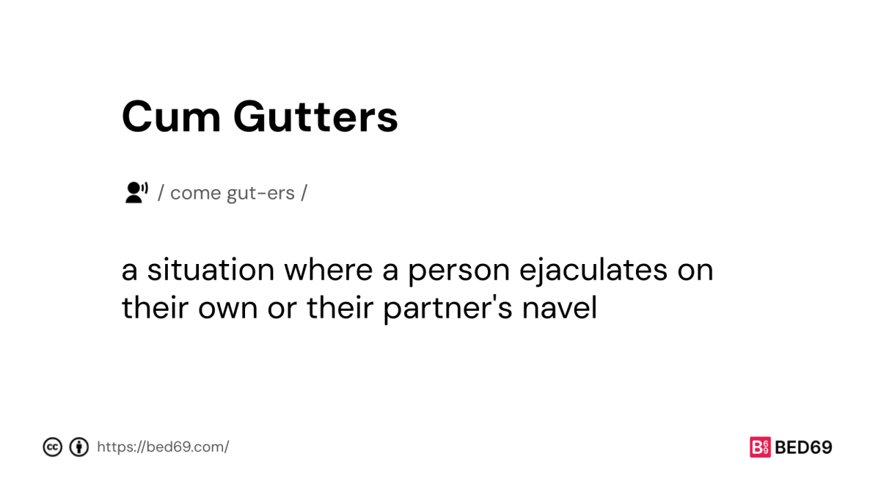 Cum Gutters - Word Definition