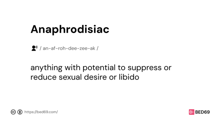 What is Anaphrodisiac?