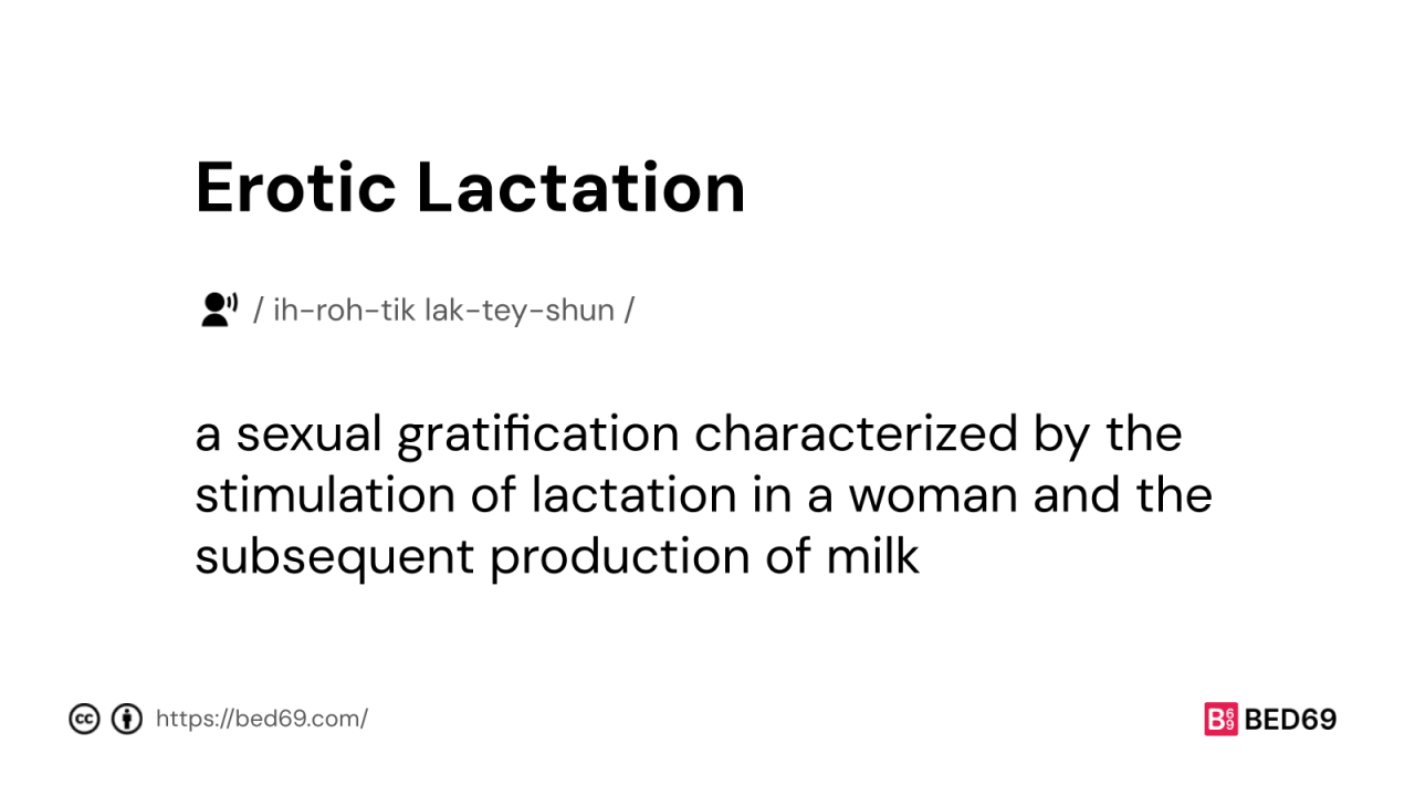 Erotic Lactation - Word Definition