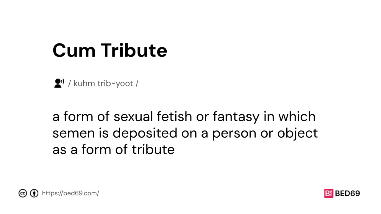 Cum Tribute - Word Definition