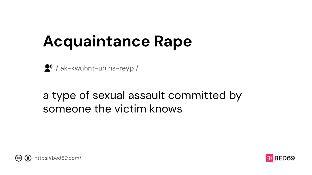 Acquaintance Rape - Word Definition