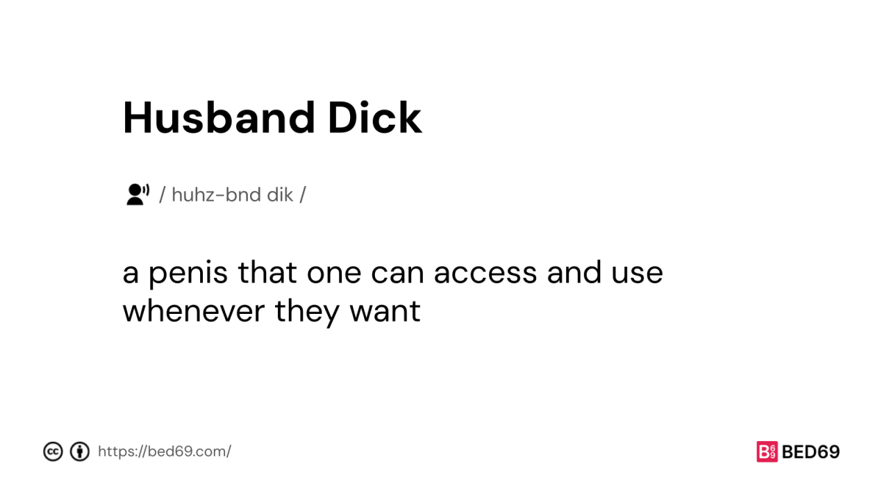 Husband Dick - Word Definition