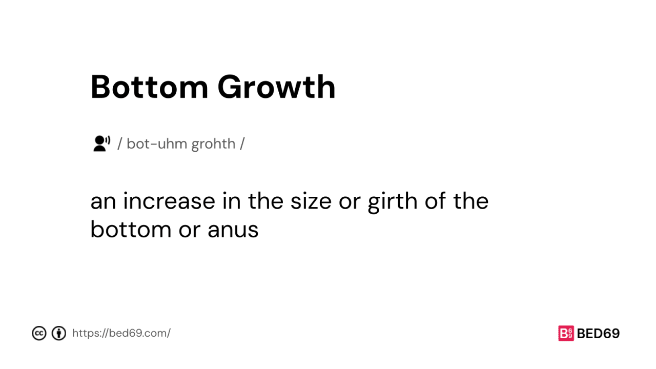 Bottom Growth - Word Definition