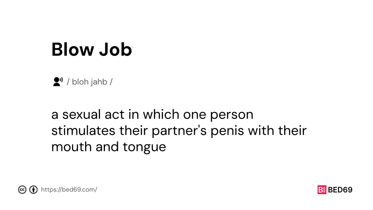 Blow Job - Word Definition