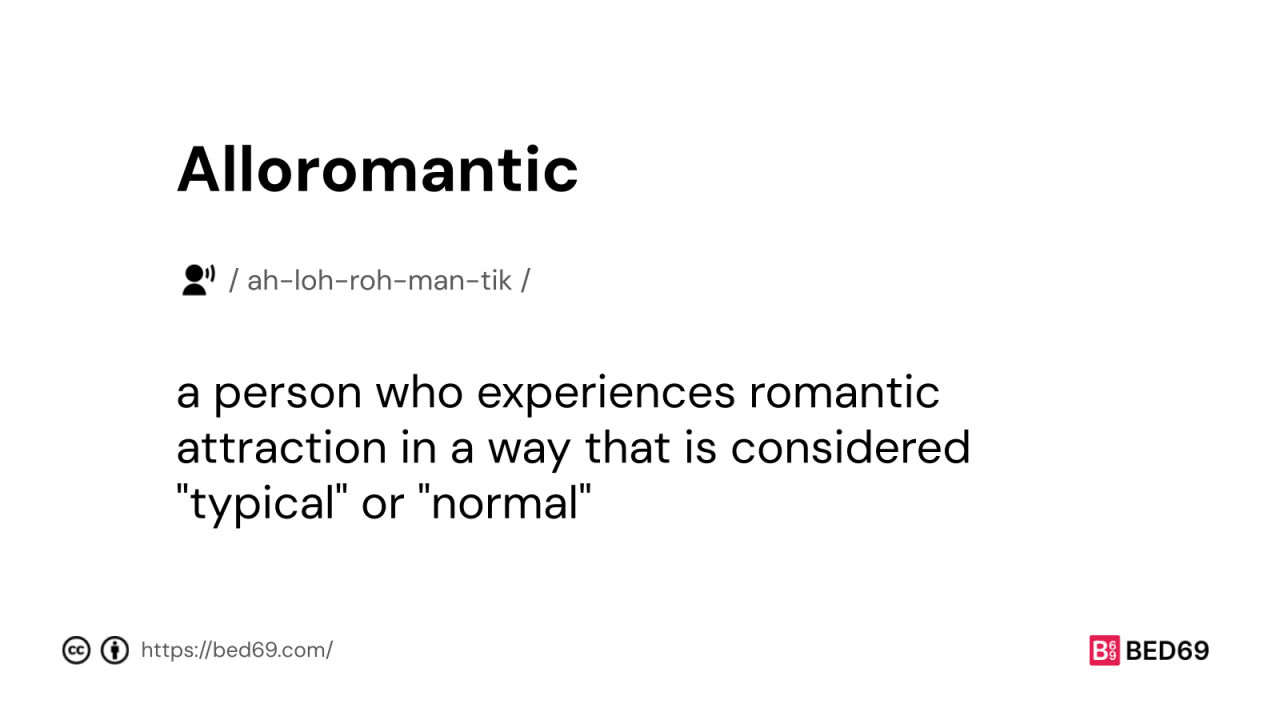 Alloromantic - Word Definition