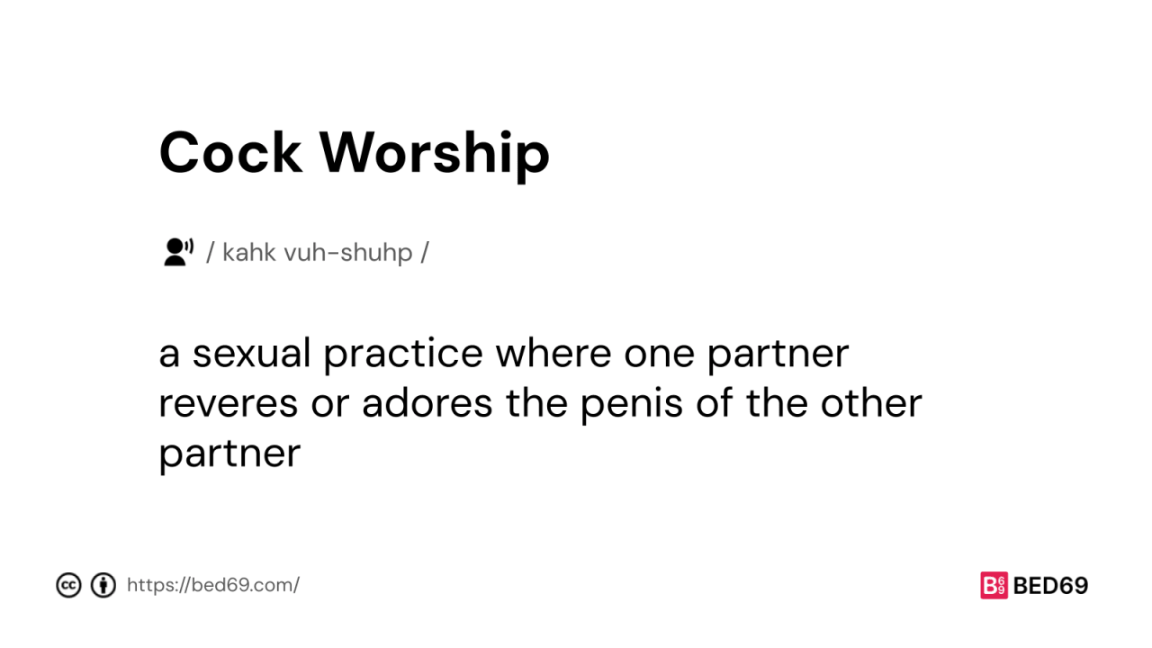 Cock Worship - Word Definition