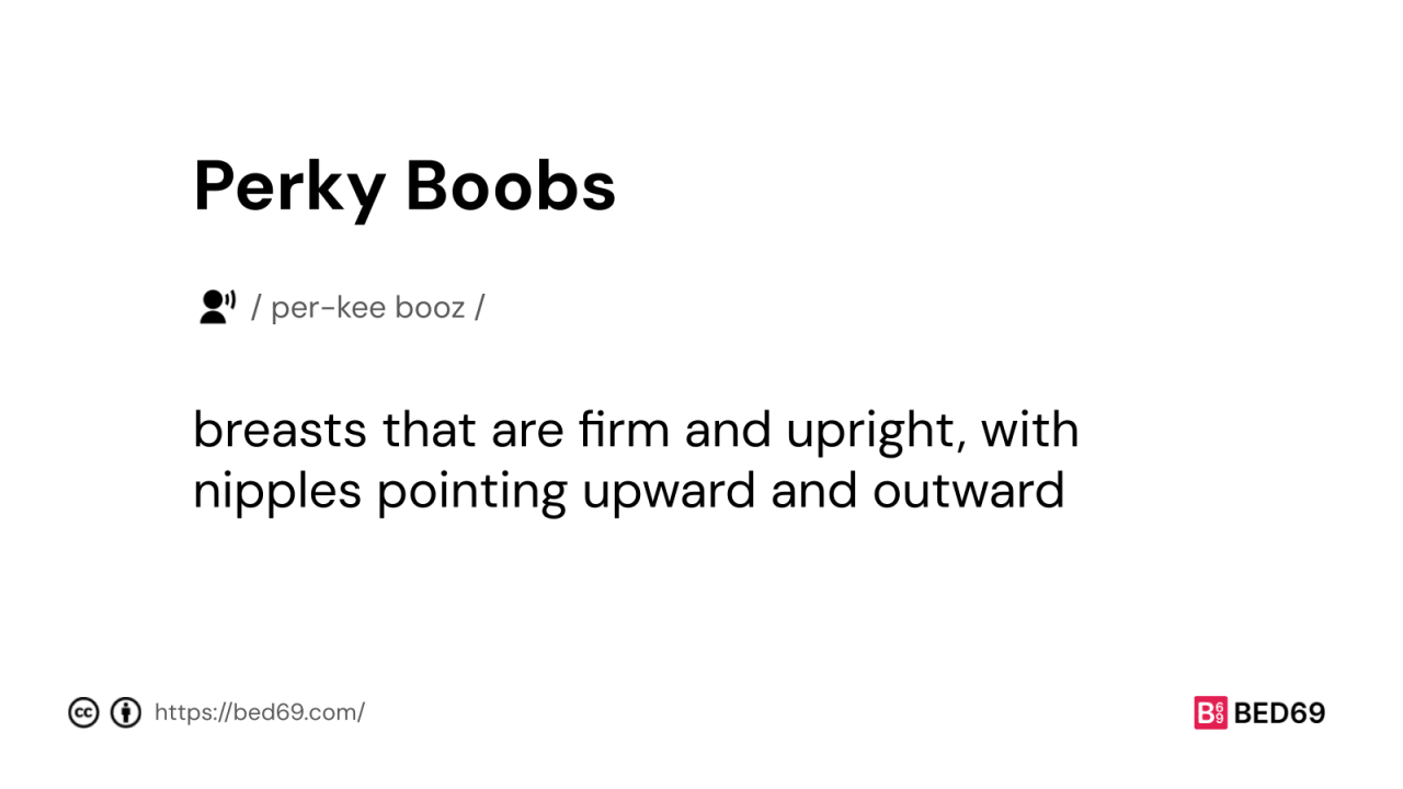 Perky Boobs - Word Definition