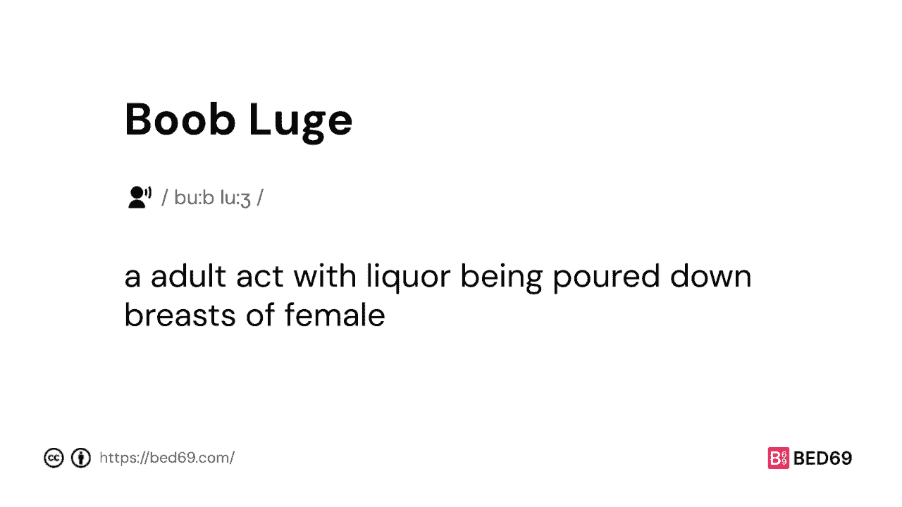 Boob Luge - Word Definition