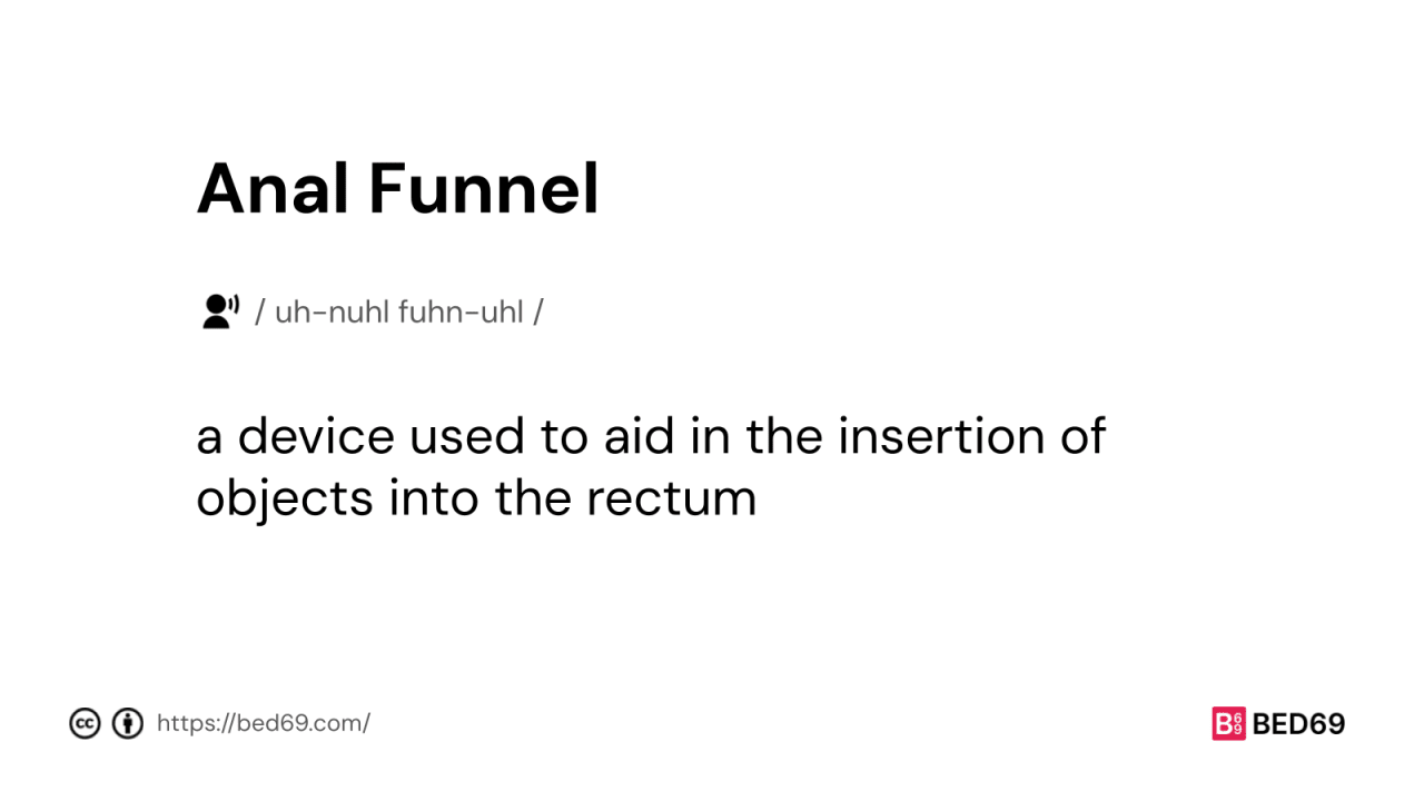 Anal Funnel - Word Definition