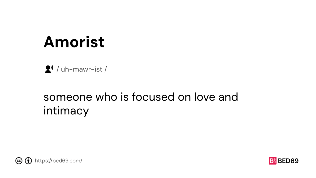 Amorist - Word Definition