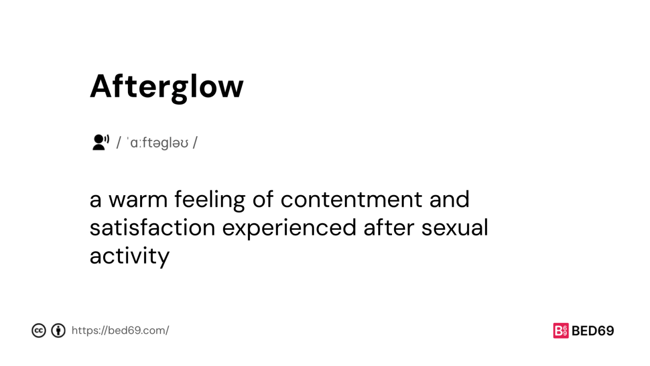Afterglow - Word Definition