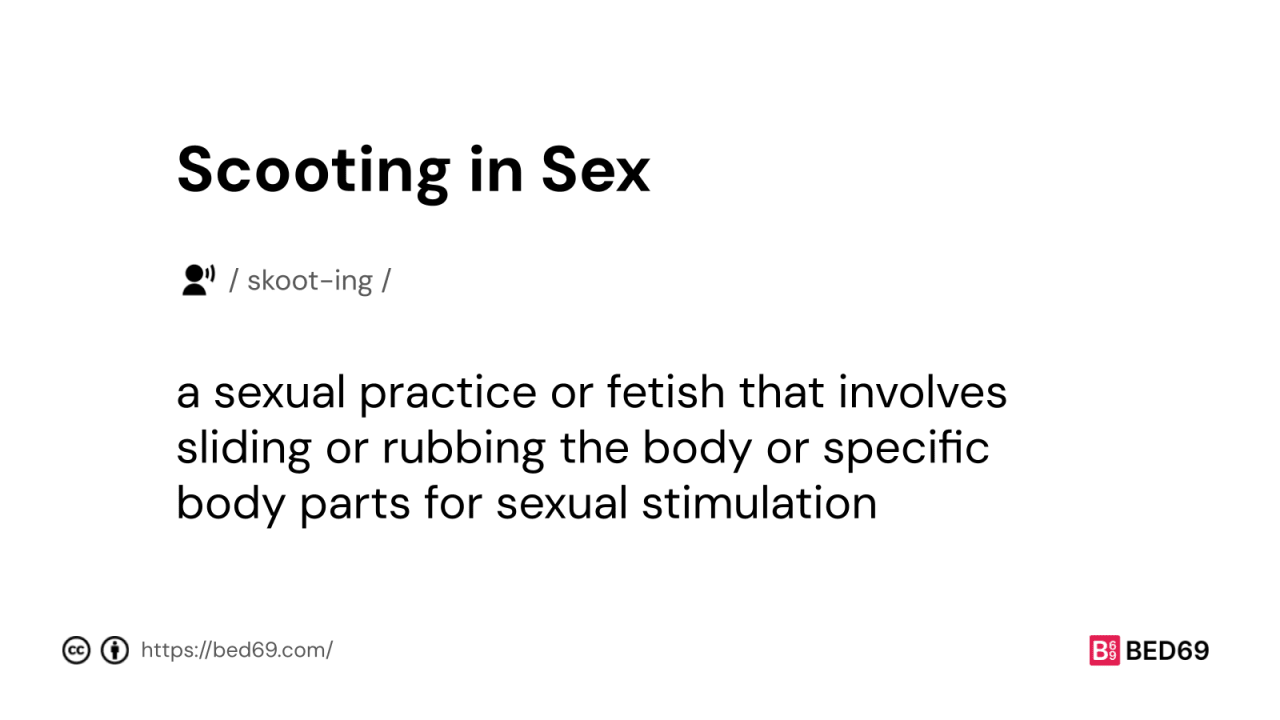 Scooting in Sex - Word Definition