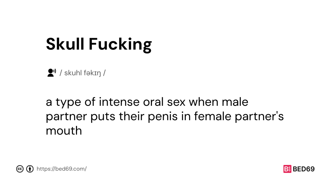 Skull Fucking - Word Definition