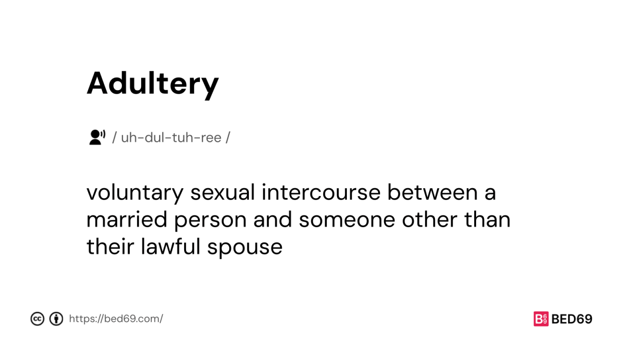 Adultery - Word Definition