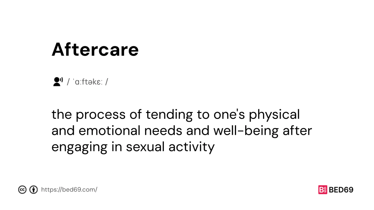 Aftercare - Word Definition