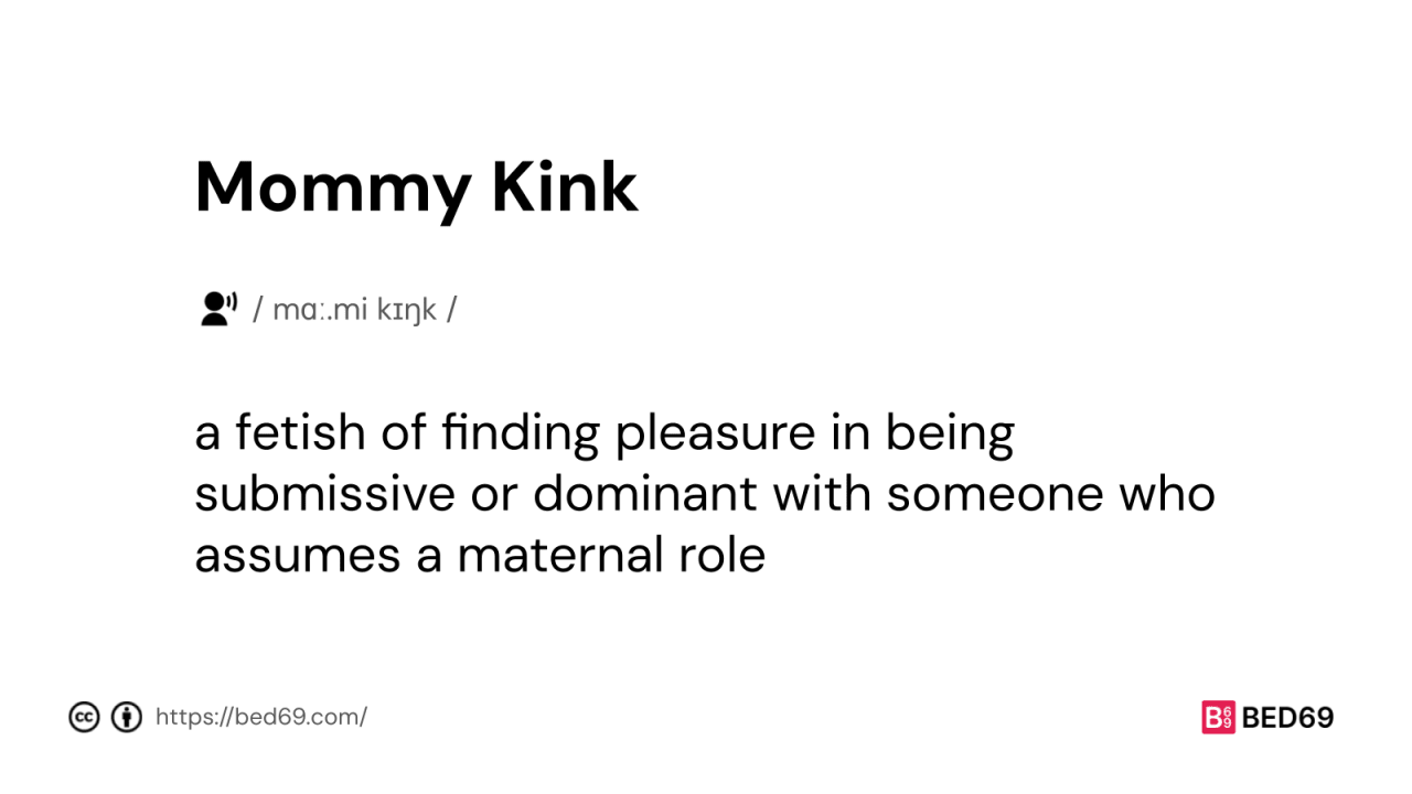 Mommy Kink - Word Definition