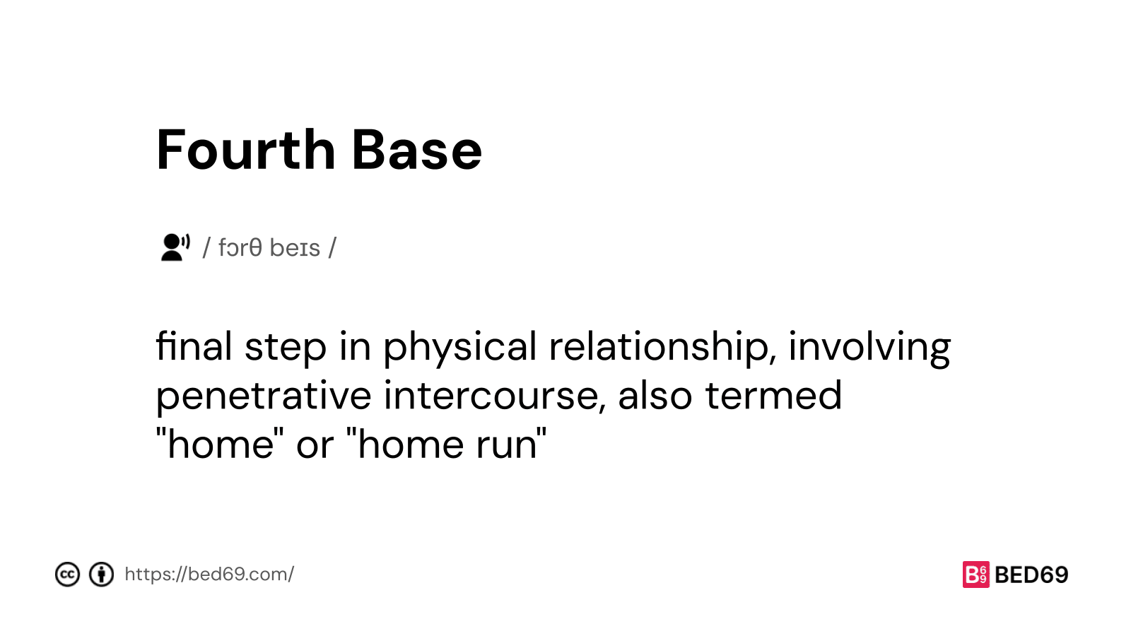 Fourth Base - Word Definition