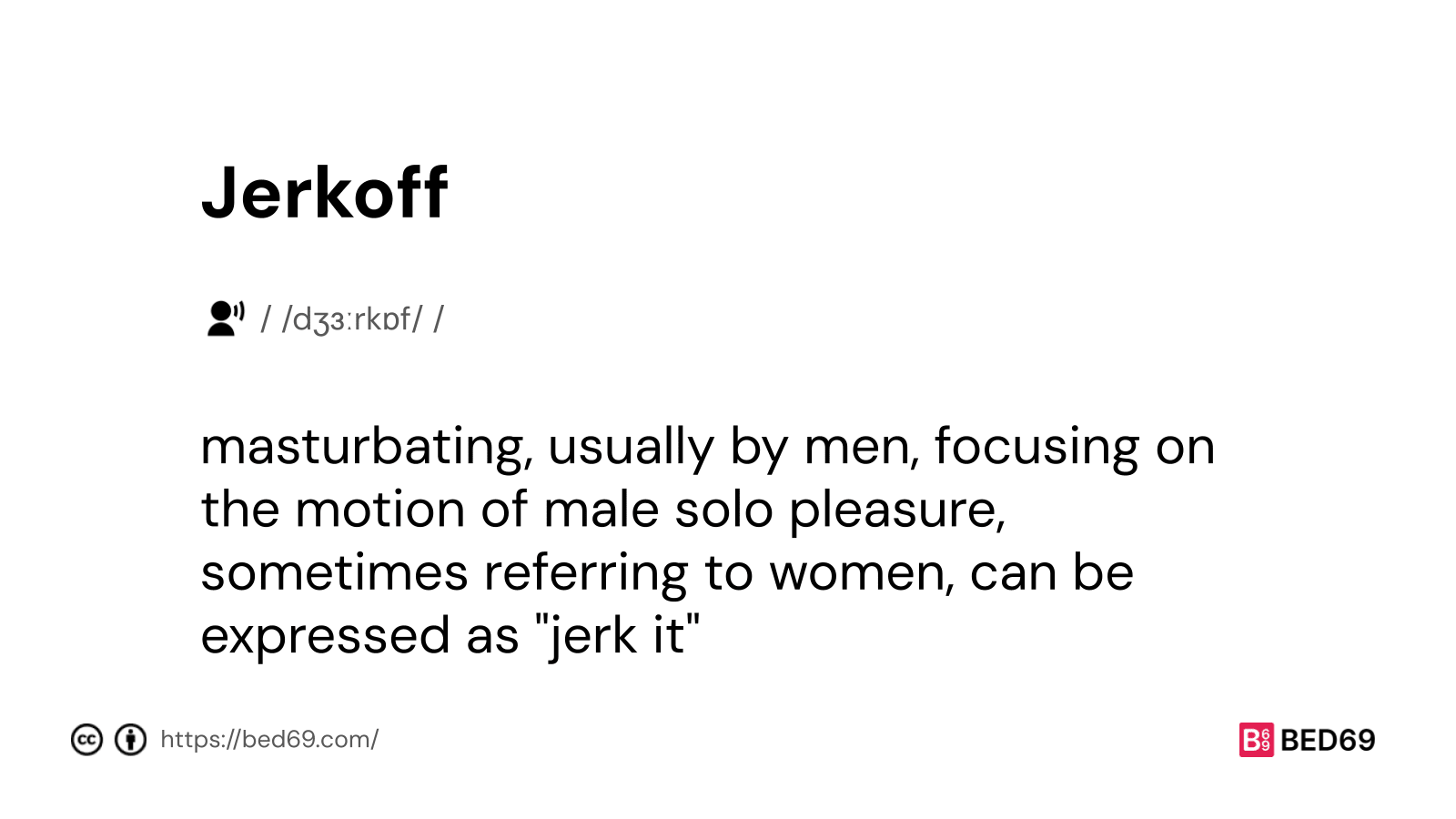 Jerkoff - Word Definition