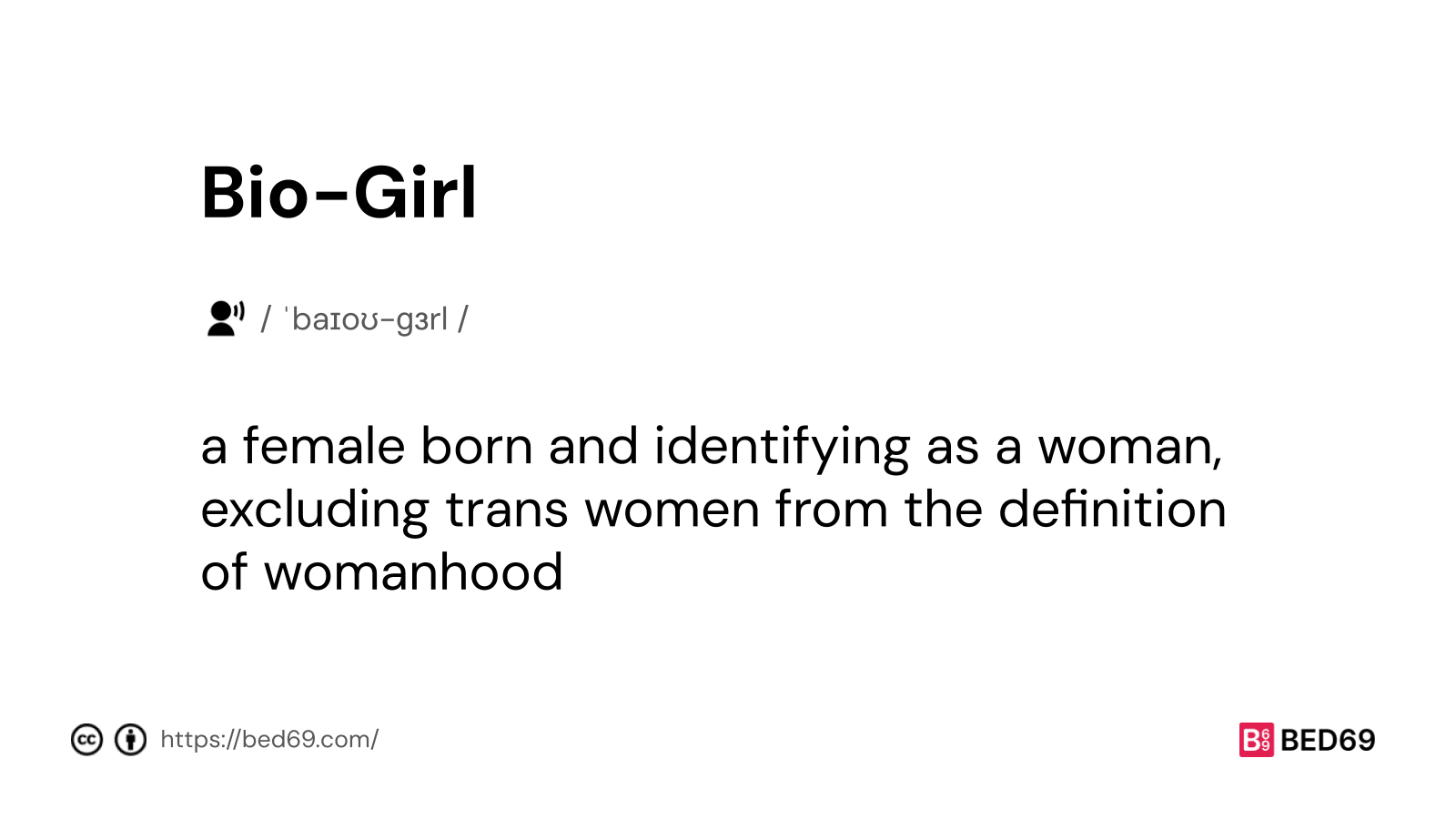 Bio-Girl - Word Definition