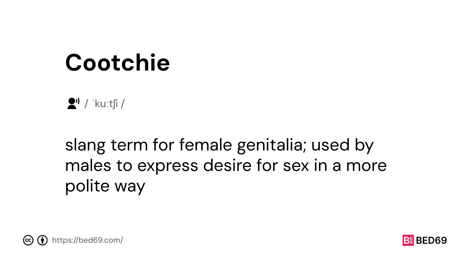 Cootchie - Word Definition