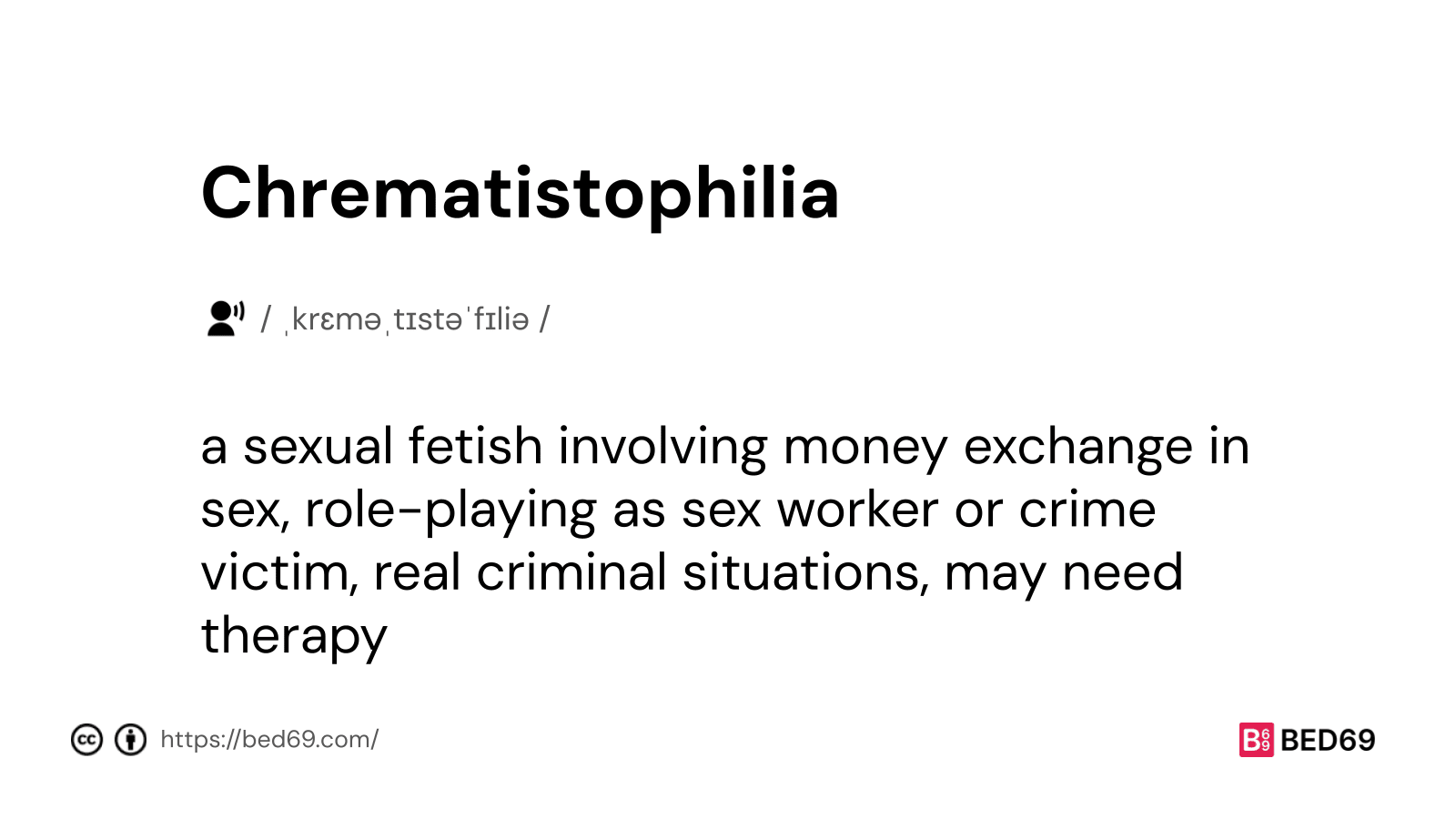 Chrematistophilia - Word Definition