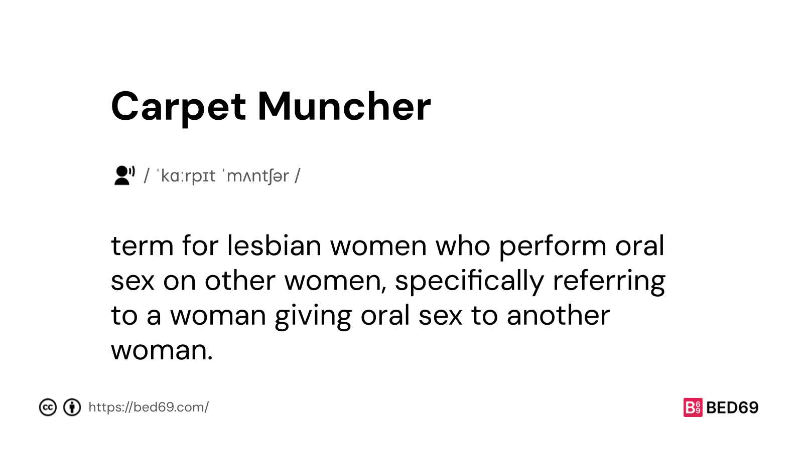 Carpet Muncher - Word Definition