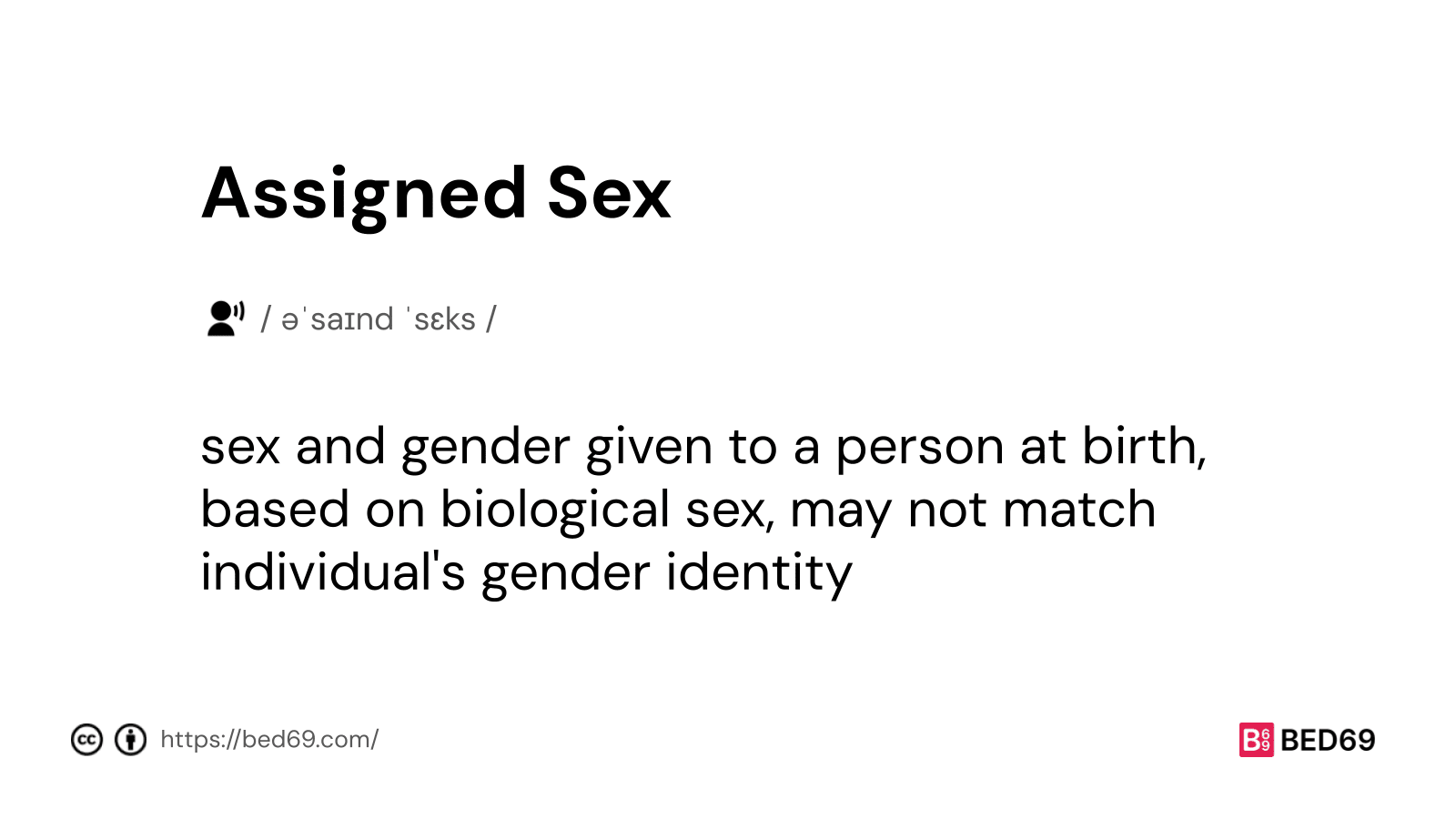 Assigned Sex - Word Definition
