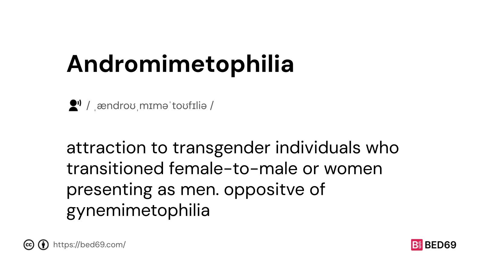 Andromimetophilia - Word Definition
