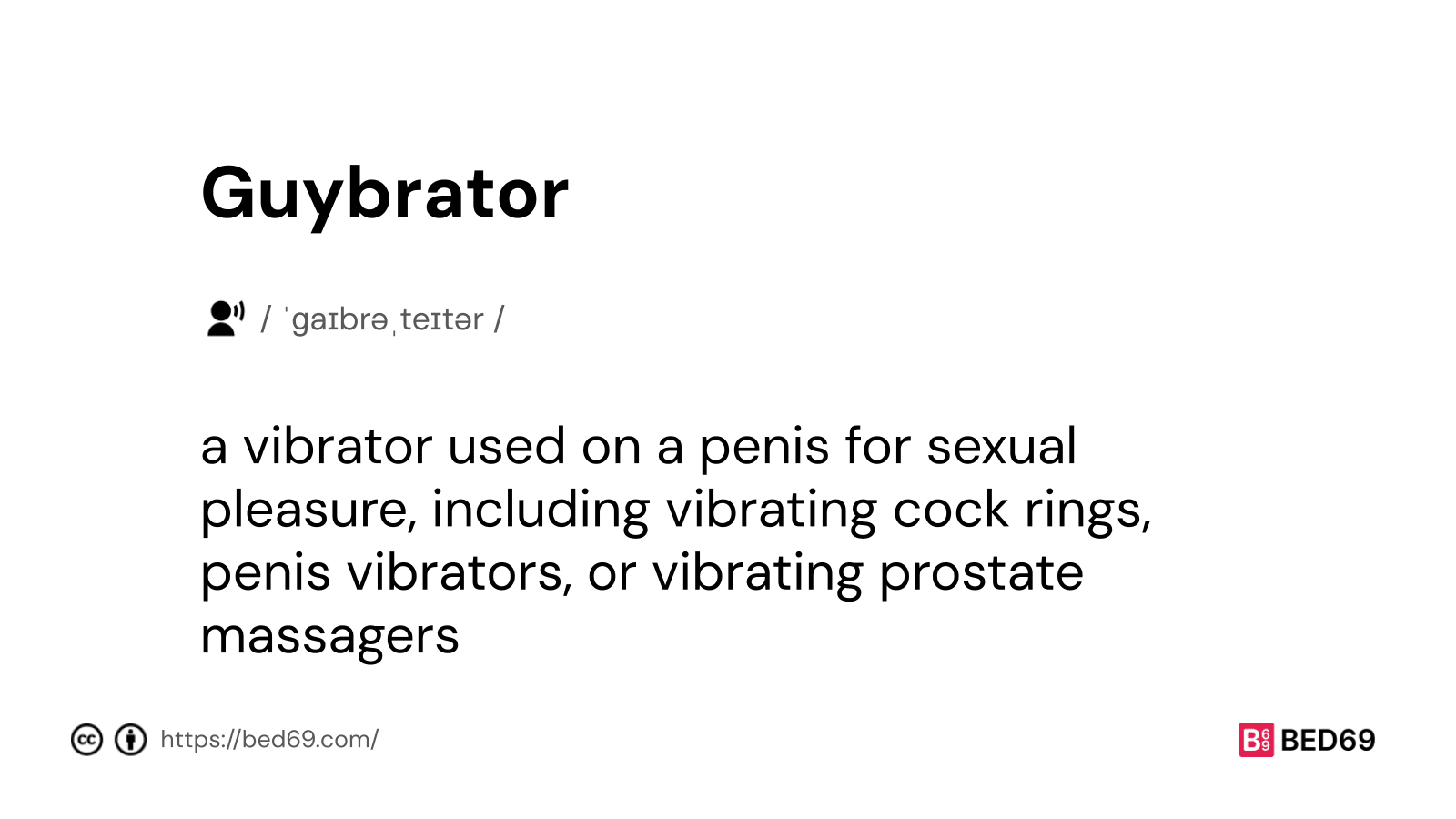 Guybrator - Word Definition