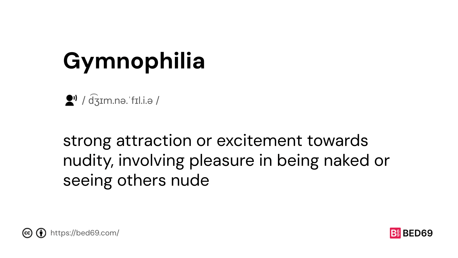 Gymnophilia - Word Definition