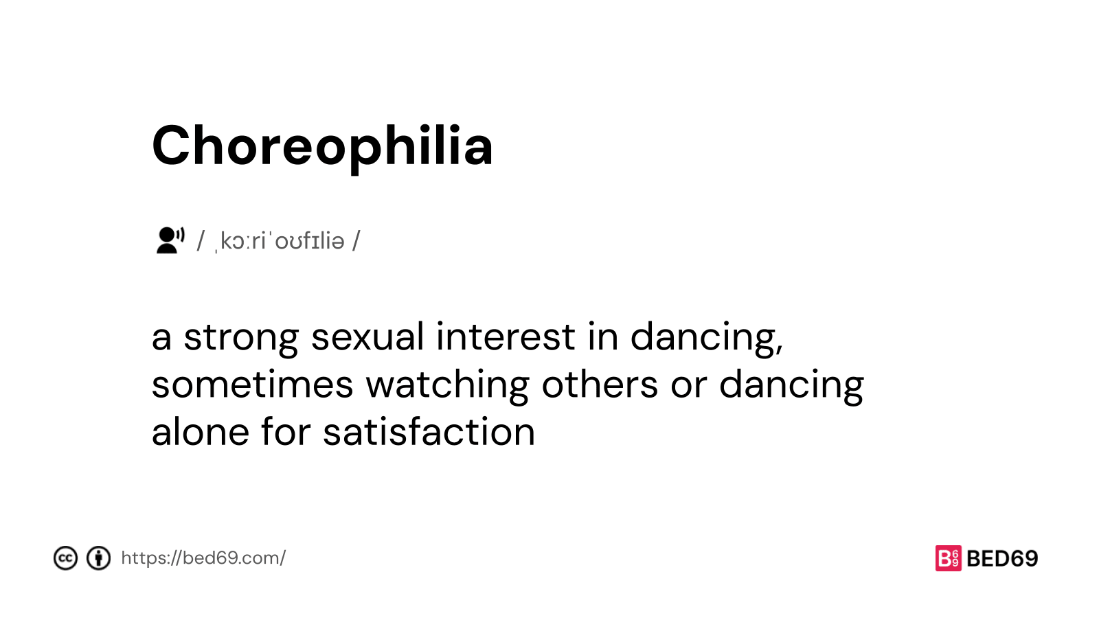 Choreophilia - Word Definition