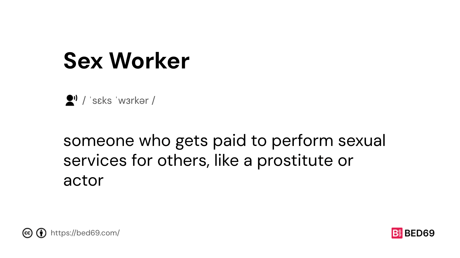 Sex Worker - Word Definition