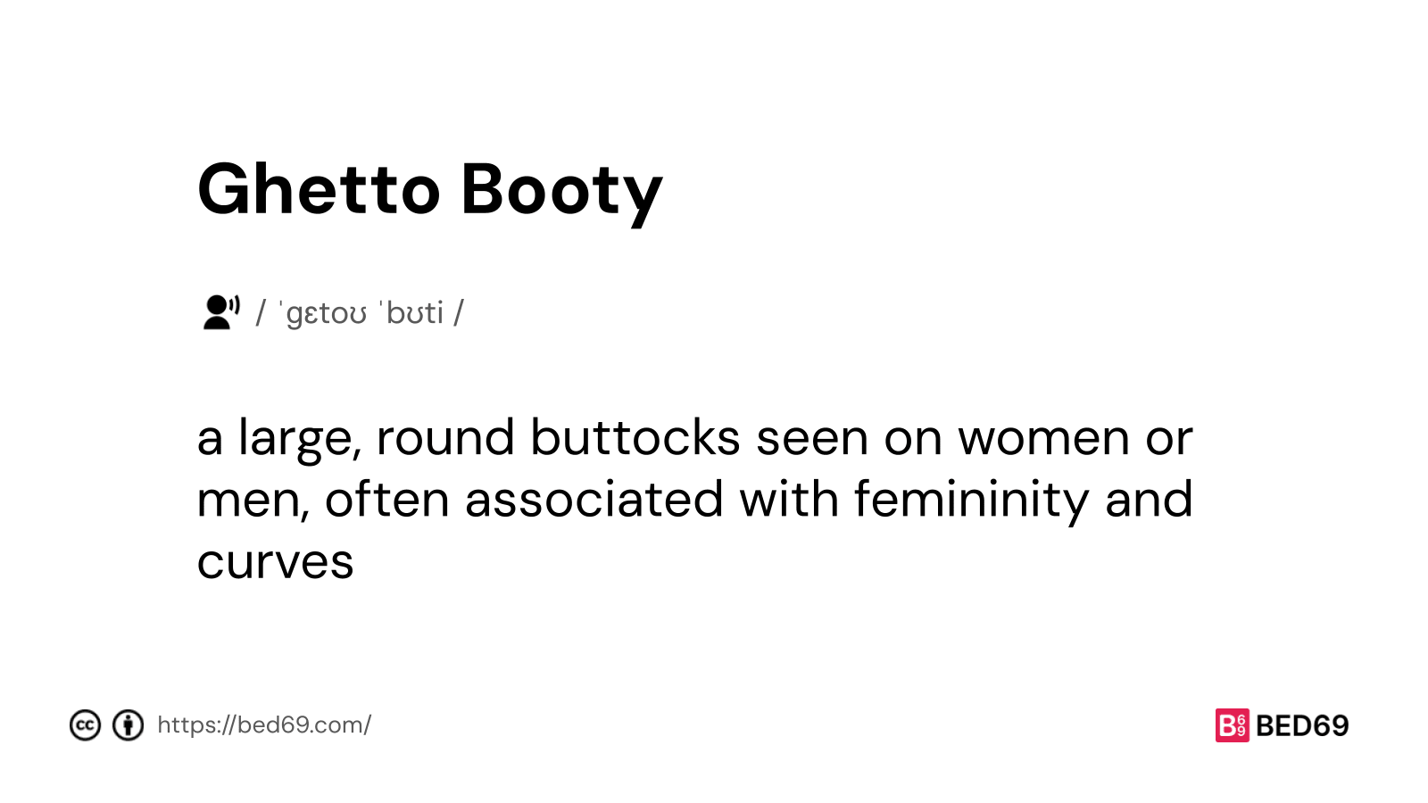 Ghetto Booty - Word Definition