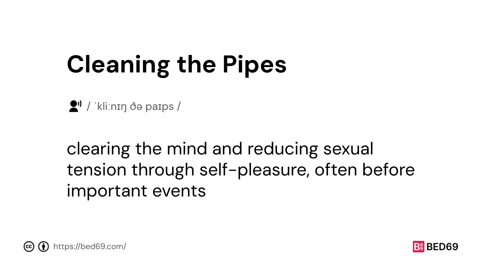 Cleaning the Pipes - Word Definition