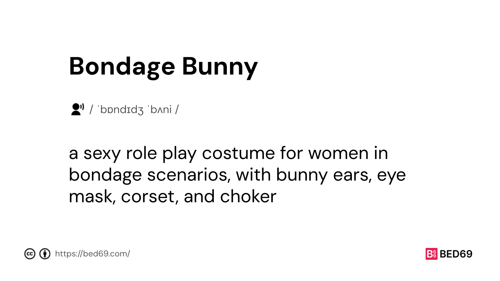 Bondage Bunny - Word Definition
