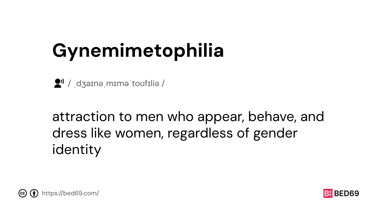 Gynemimetophilia - Word Definition