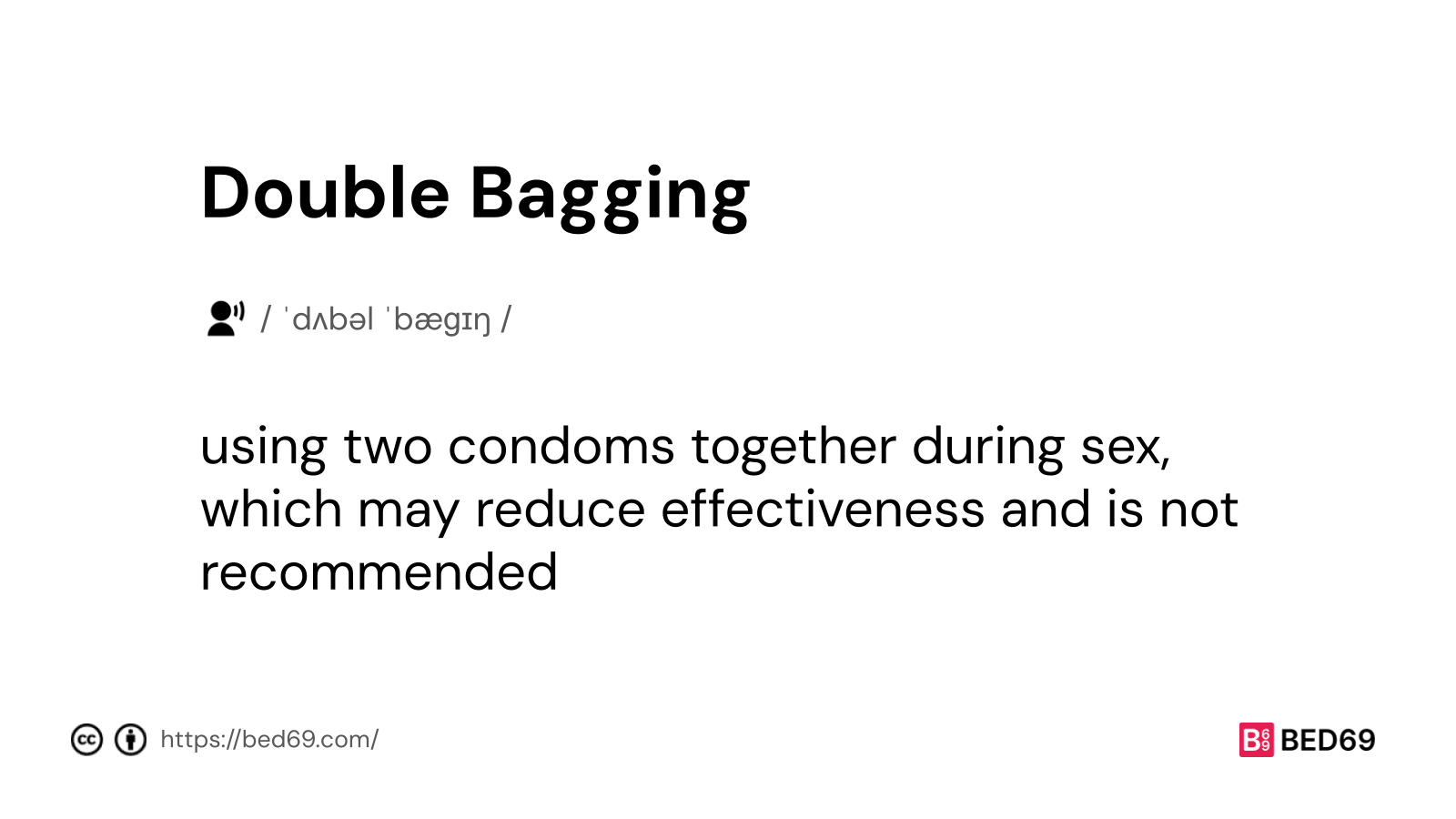 Double Bagging - Word Definition
