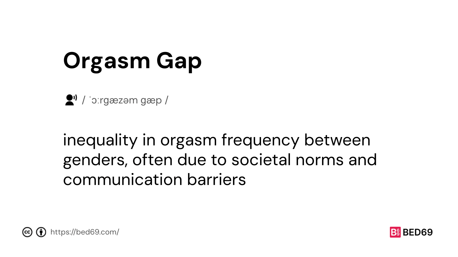 Orgasm Gap - Word Definition