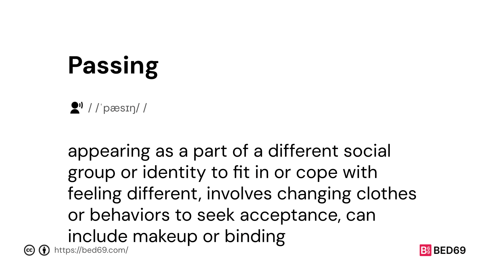 Passing - Word Definition