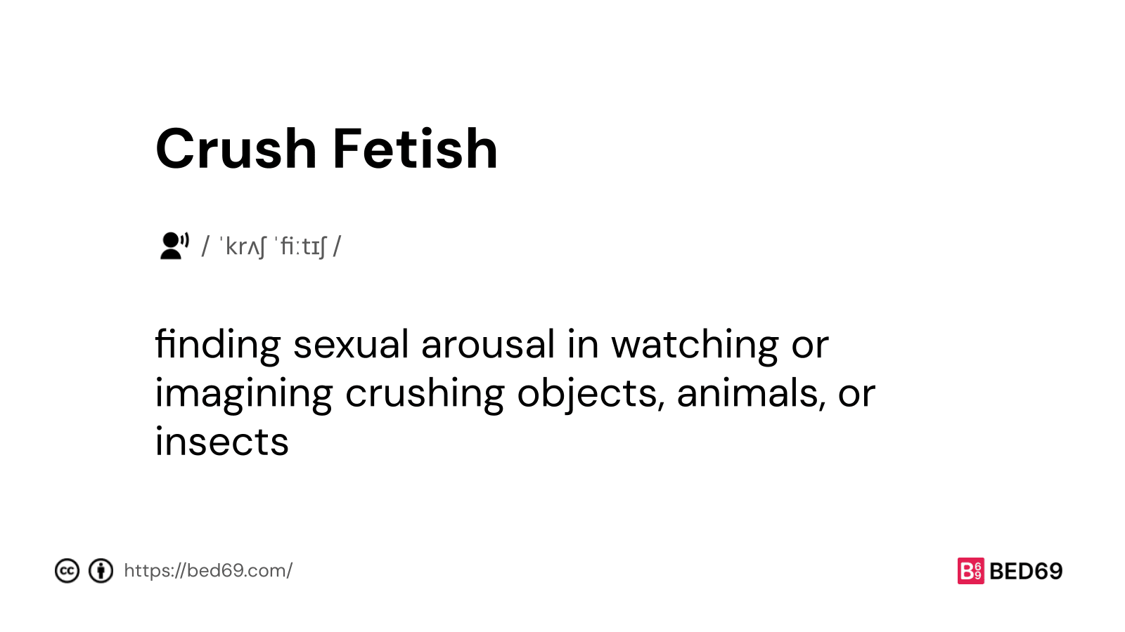Crush Fetish - Word Definition