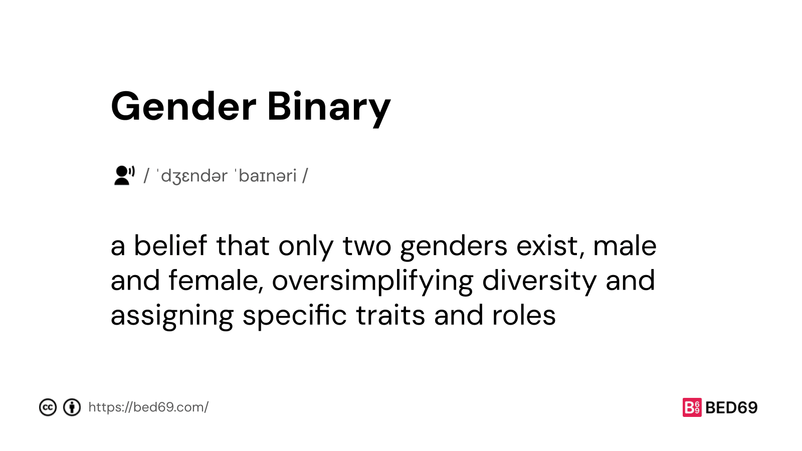 Gender Binary - Word Definition