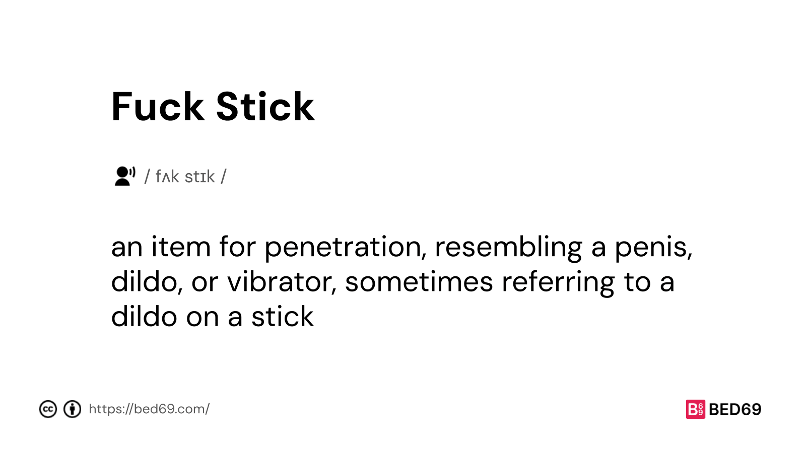 Fuck Stick - Word Definition