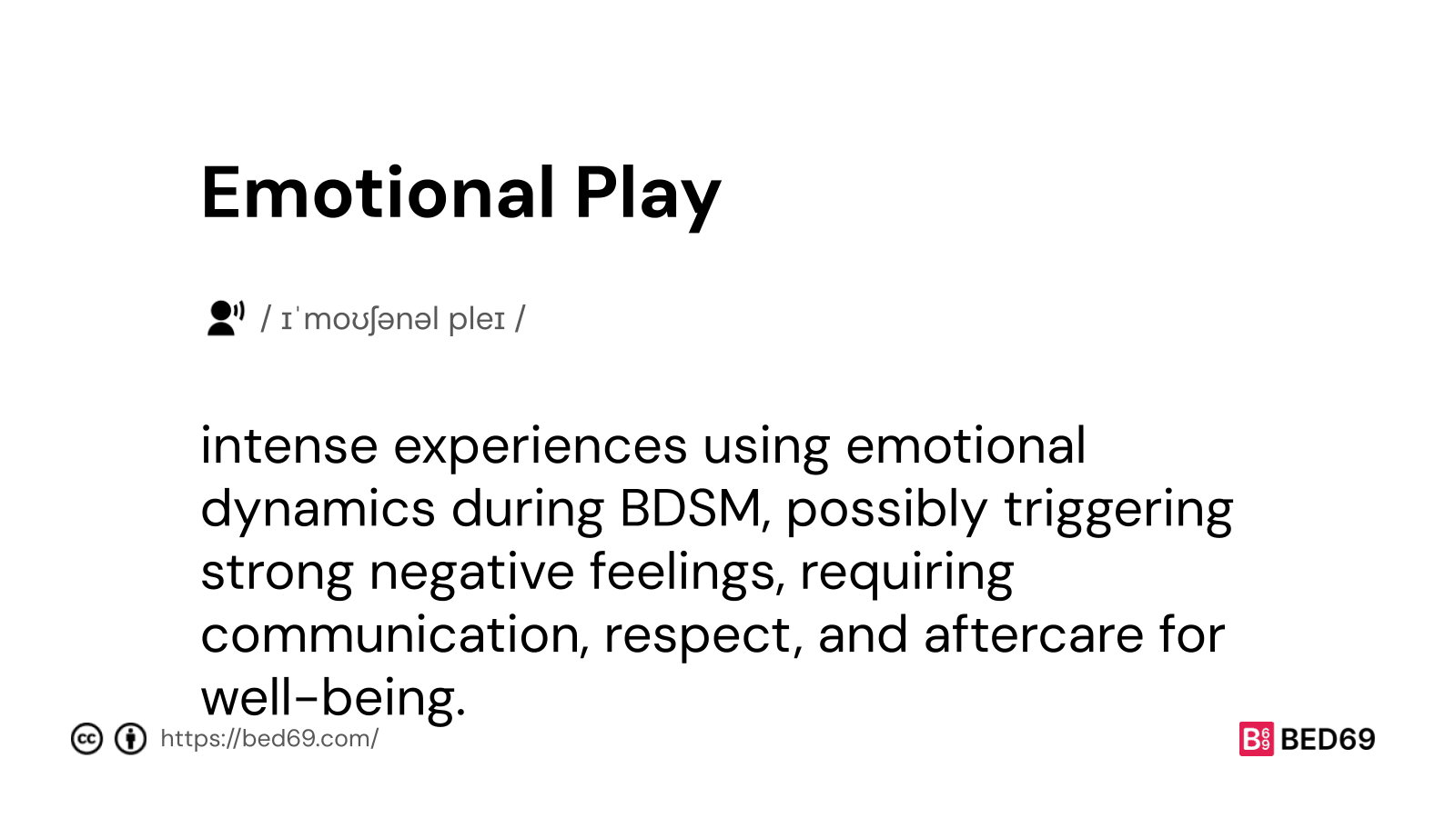 Emotional Play - Word Definition