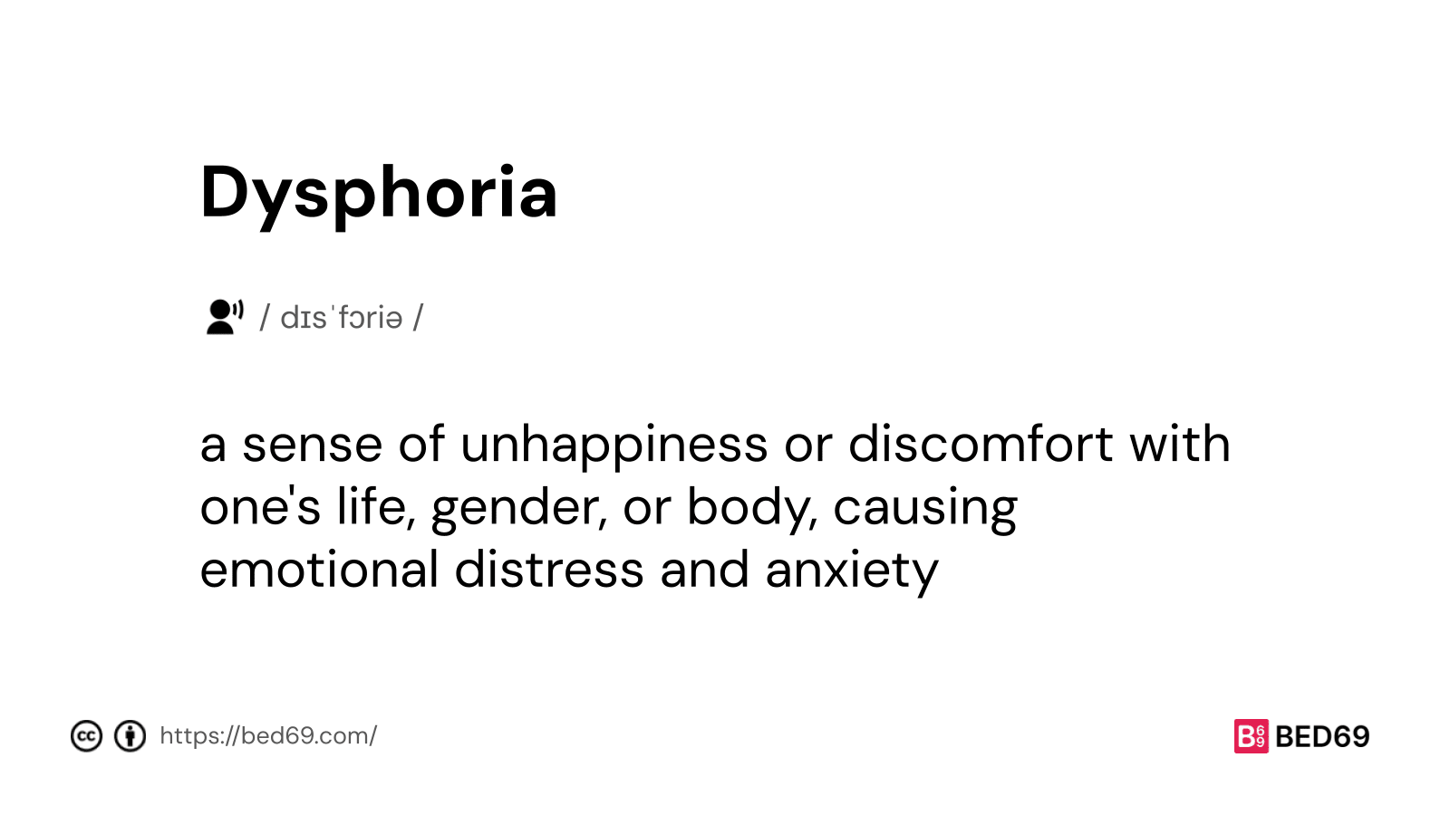 Dysphoria - Word Definition