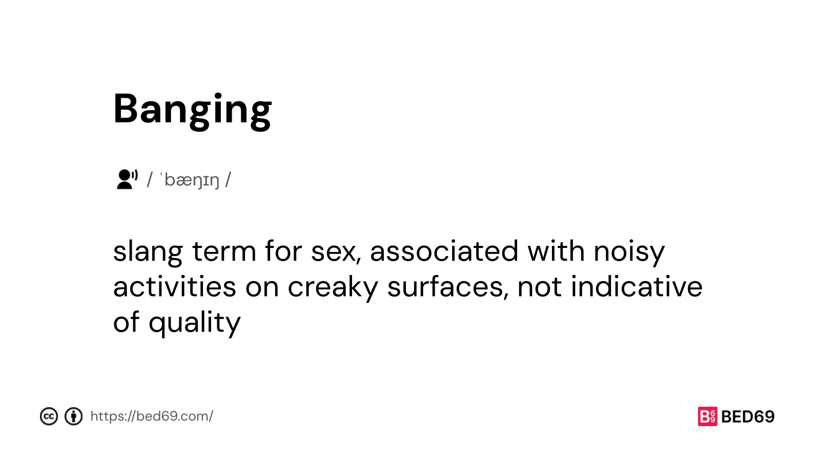 Banging - Word Definition