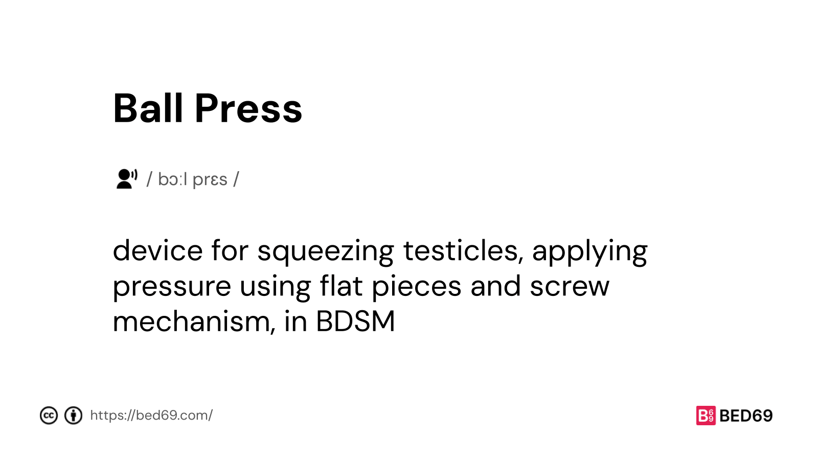 Ball Press - Word Definition