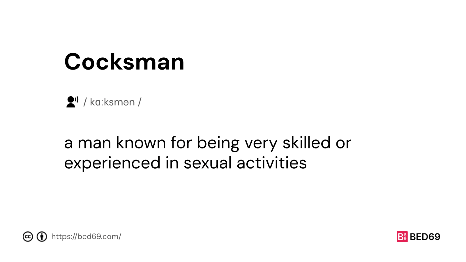 Cocksman - Word Definition