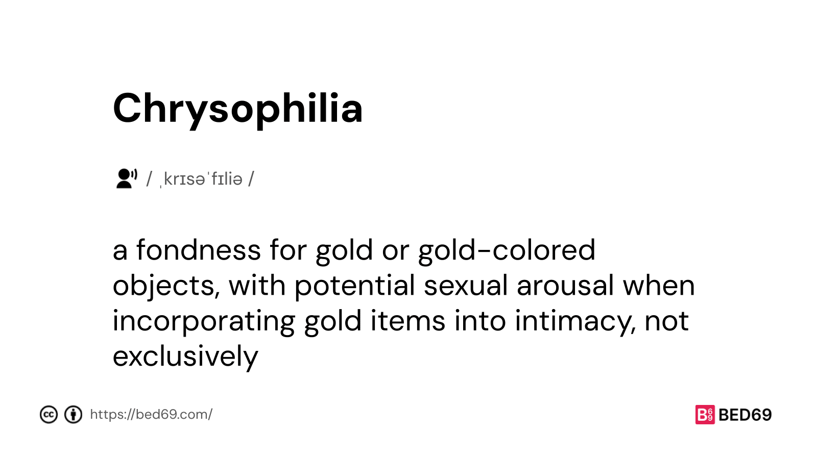 Chrysophilia - Word Definition